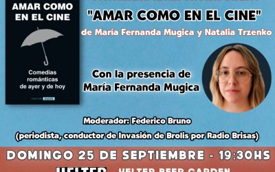 MARÍA FERNANDA MUGICA PRESENTARÁ SU LIBRO «AMAR COMO EN EL CINE» EN MAR DEL PLATA