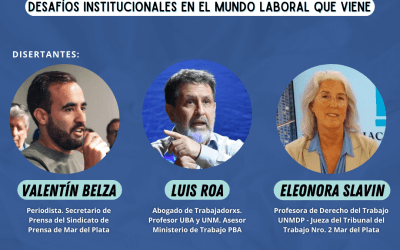 CHARLA «EL FUTURO DEL TRABAJO» ORGANIZADA POR EL SINDICATO DE PRENSA