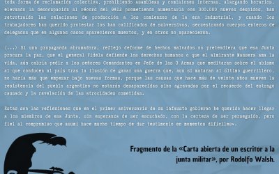 24 DE MARZO – DÍA NACIONAL DE LA MEMORIA POR LA VERDAD Y LA JUSTICIA