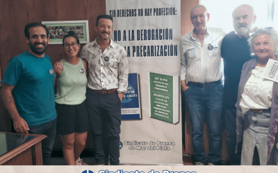 Junto al Sindicato de Prensa de Mar del Plata, Alejandro Bercovich expresó su apoyo al Estatuto del Periodista Profesional