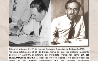 Si trabajás el 25 de marzo, en Prensa se paga como Feriado (Art. 21°, CCT 346/75)